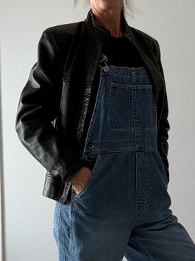 Kenneth Cole Classic Black Leather Jacket - sz L